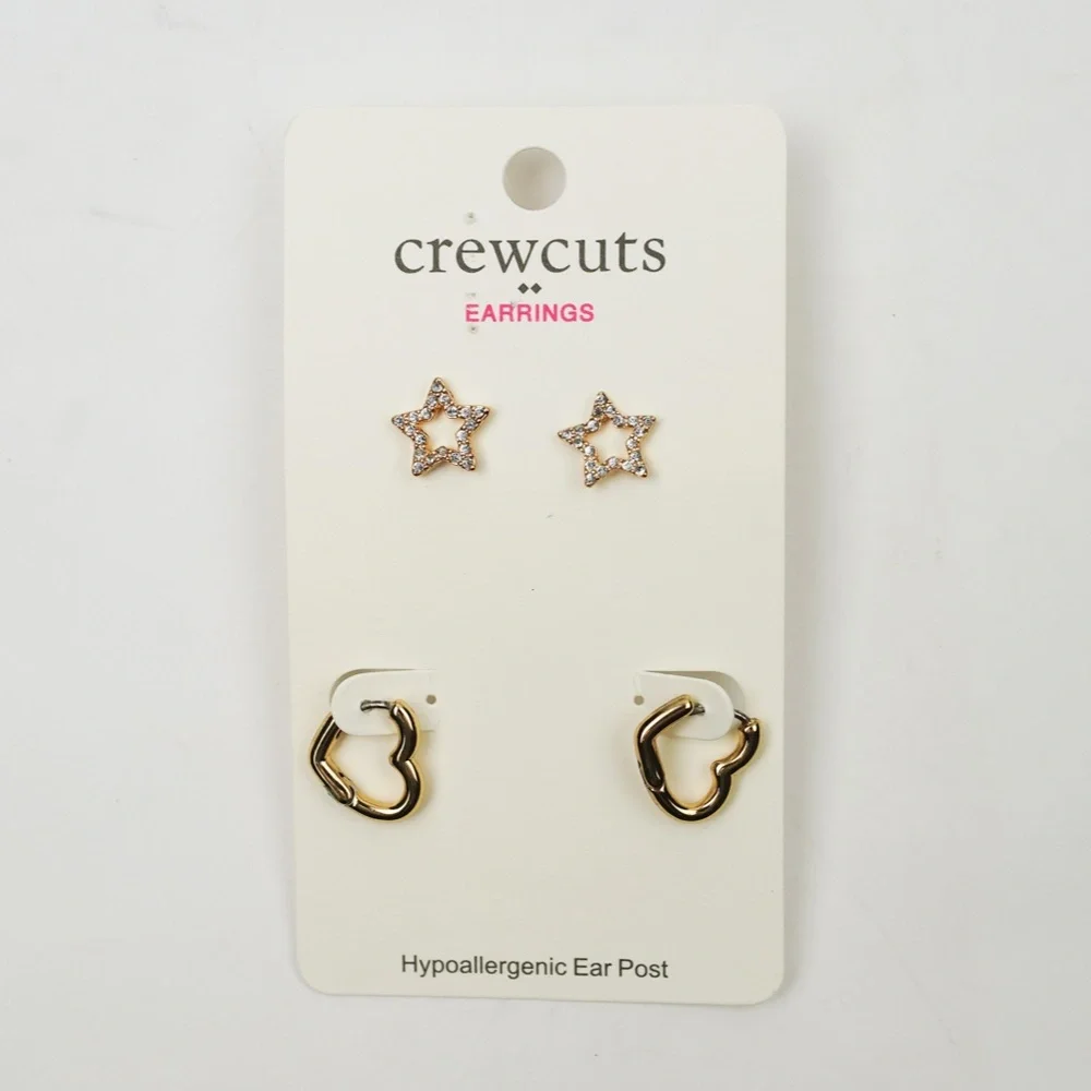 New JCREW Crewcuts Girls Assorted Earrings and Hair Clips Lot